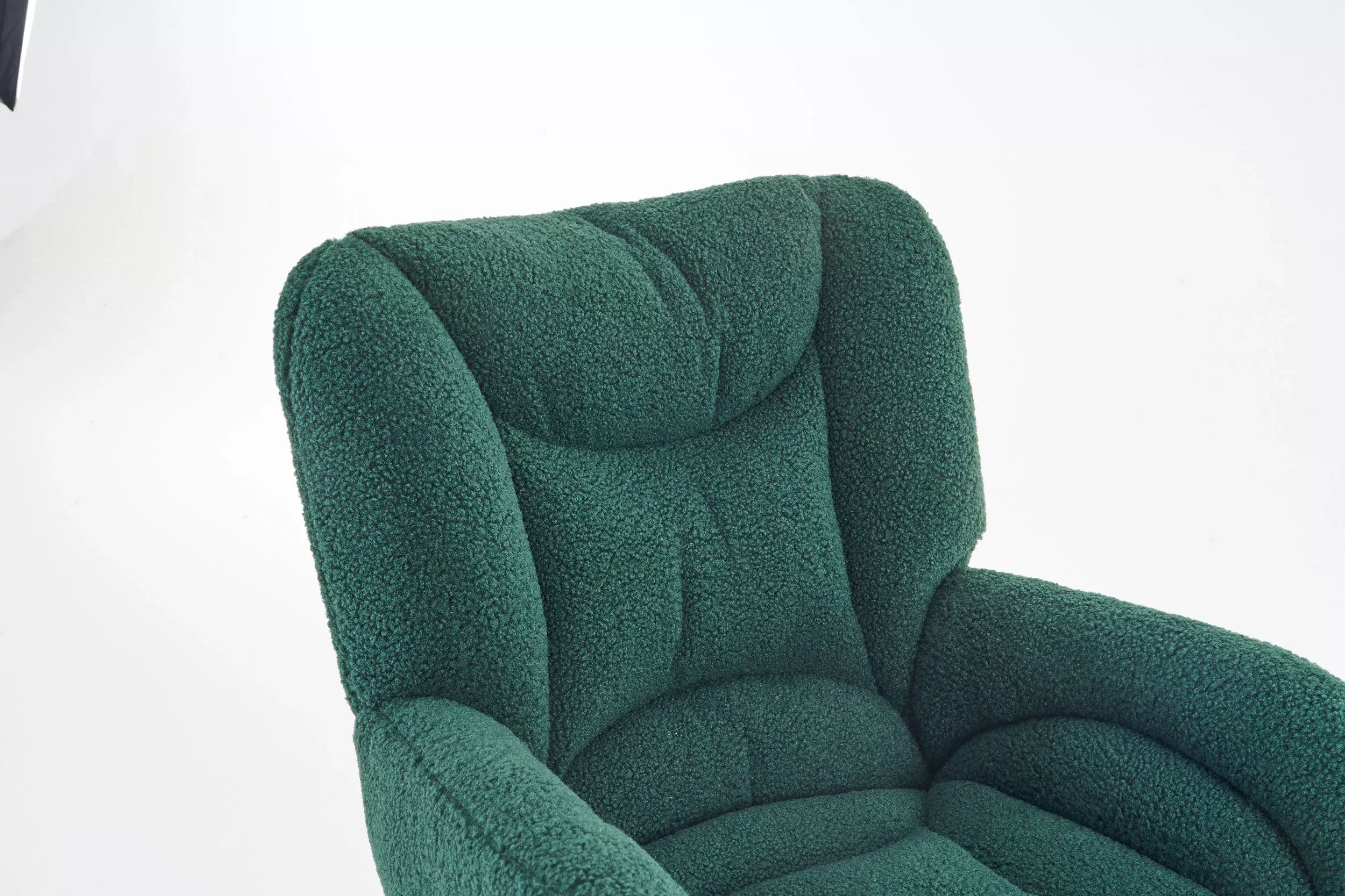 005 Teddy Fabric 360 Swivel Home Office Chair With Gold Metal Base And Universal Wheels,Dark Gray Solid Dark Gray Office Sponge Wipe Clean Modern Office Chairs Tufted Back Foam Swivel Teddy
