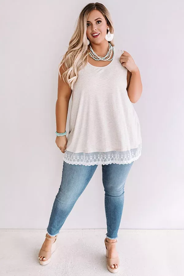 Adorable In Athens Shift Tank In BirchCurves