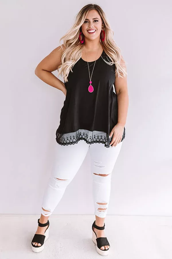 Adorable In Athens Shift Tank In BlackCurves