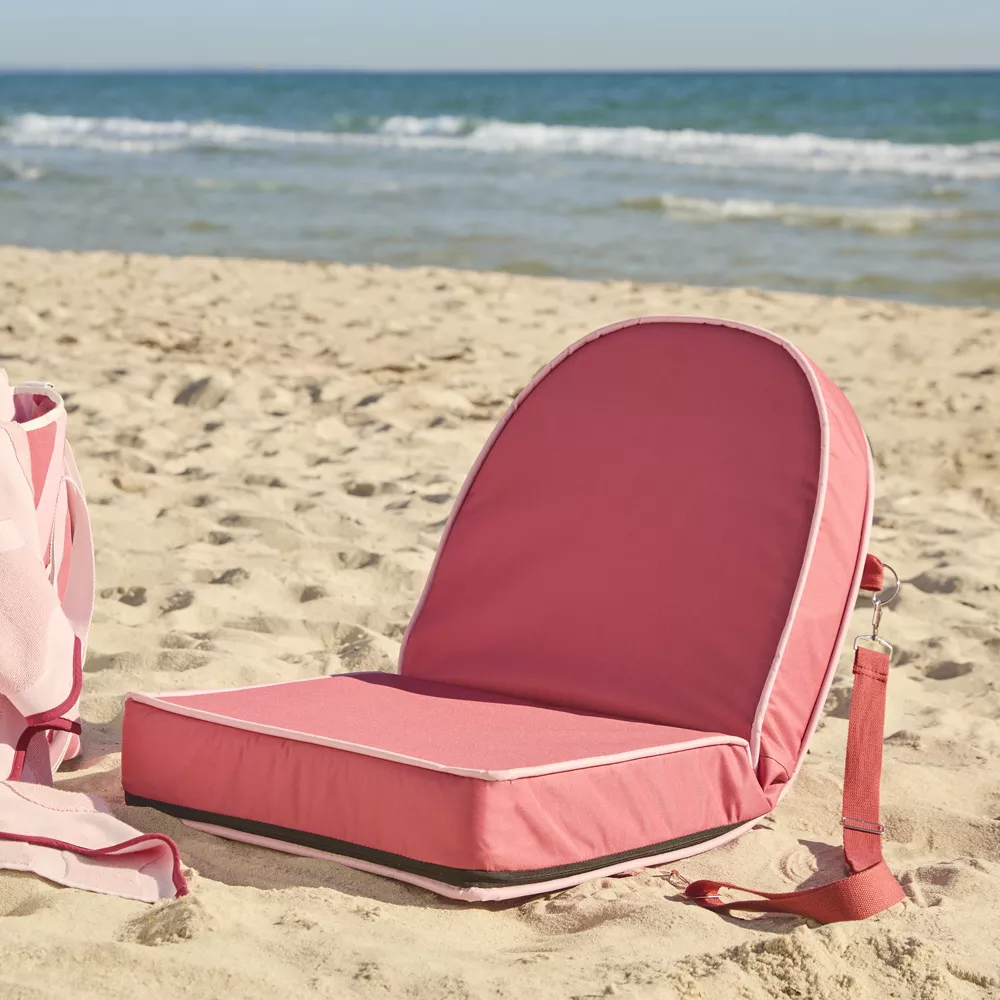 Strawberry Padded Canvas Beach Chair