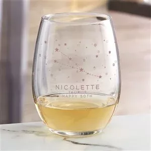 Zodiac Constellations Personalized Wine Glass Collection